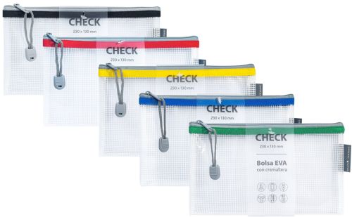Bolsas Zipper Bag Cremallera Check Colores Surtidos Grafoplas Pack 20 Imagen principal del producto