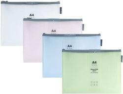 Bolsas zipper bag A4 GRAFOPLAS pack 20 colores mate