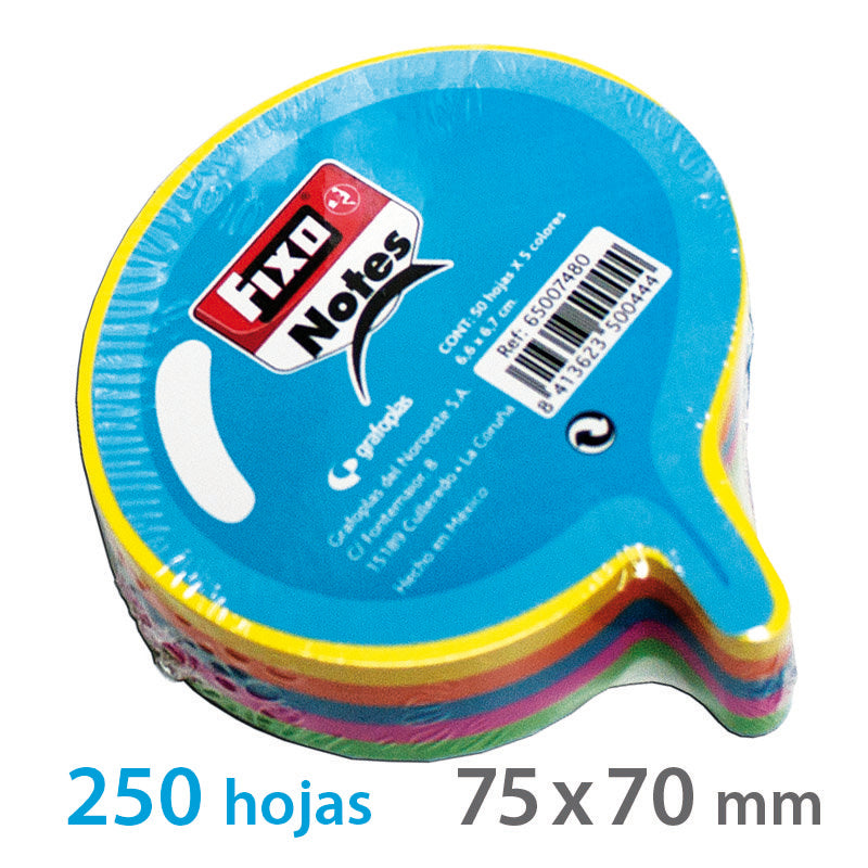 Bloc 250 Notas Adhesivas Pensamiento 76x76mm Colores Neon
