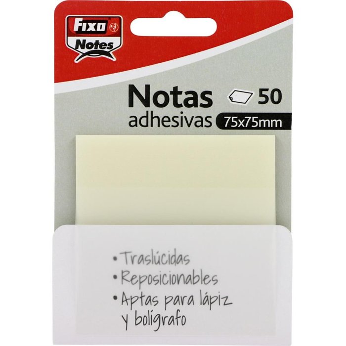 Pack 50 Notas Adhesivas Traslucidas 75x75 mm GRAFOPLAS Imagen principal del producto