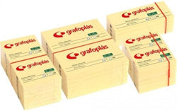 Bloc de notas adhesivas amarillas Grafoplas Pack 12