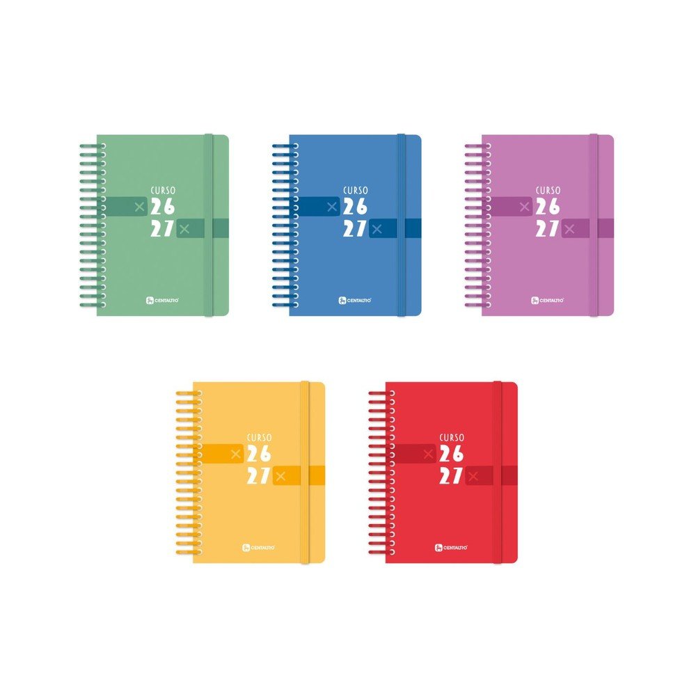 Pack 5 agendas escolares A6 Centauro 26/27