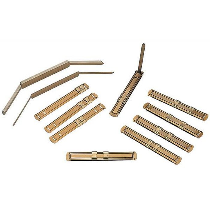 C/50 fastener completo dorado grafoplas