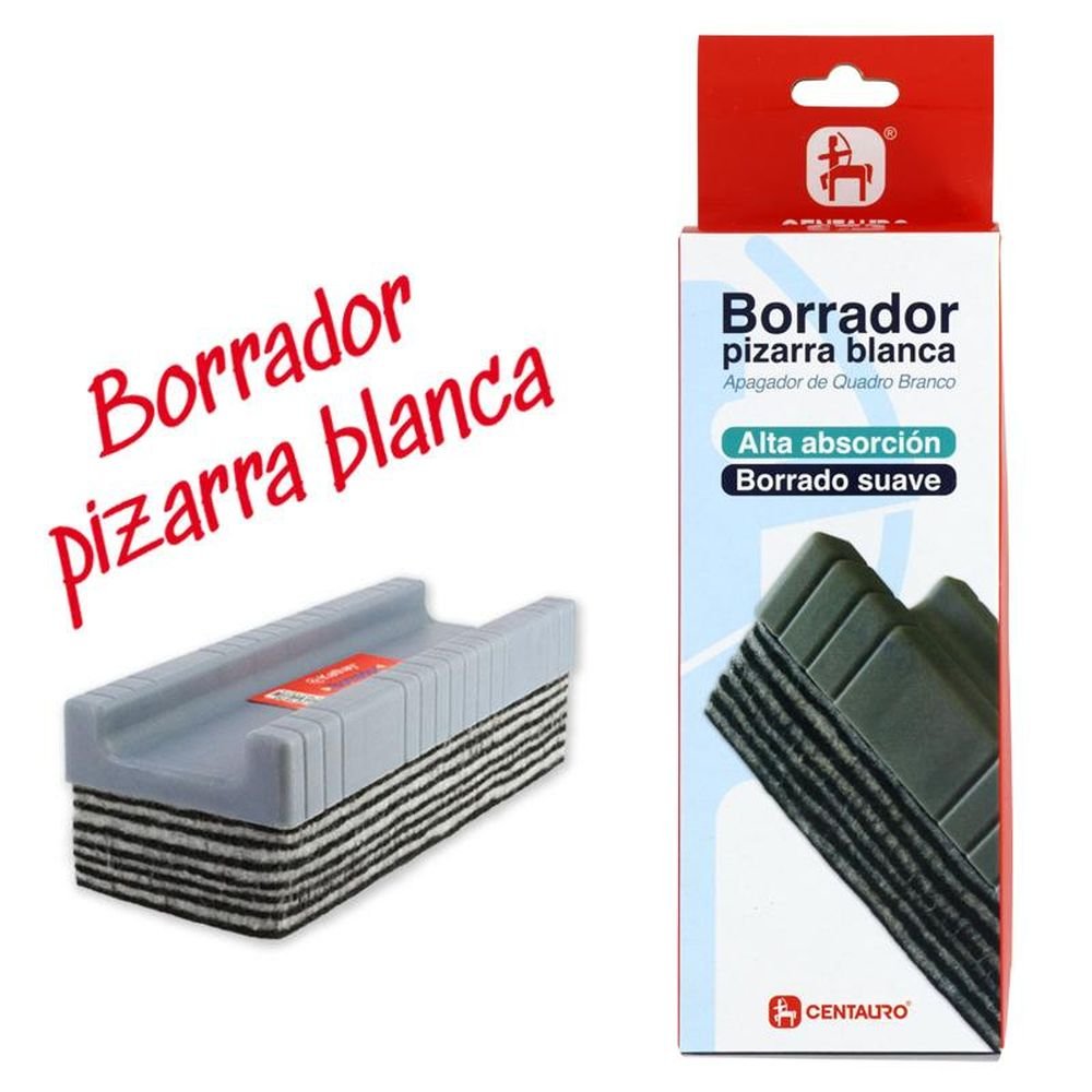Blister 1 Borrador Pizarra Blanca Centauro UNIPAPEL Imagen principal del producto
