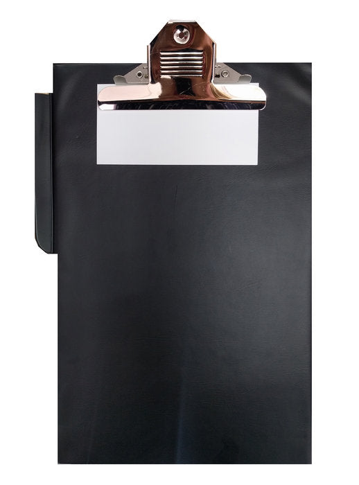 CARPETA PINZA SUPERIOR PORTA BOLIGRAFO NEGRO | 1 UNIDADES | (GRAFOPLAS) Imagen principal del producto