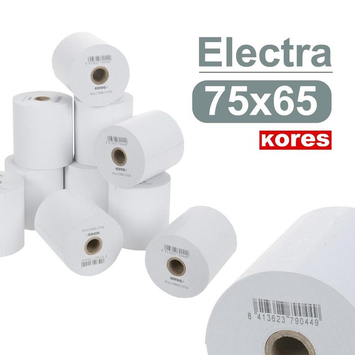 Rollo Papel Electra 75x65x12 mm 36,5 m Kores Imagen principal del producto