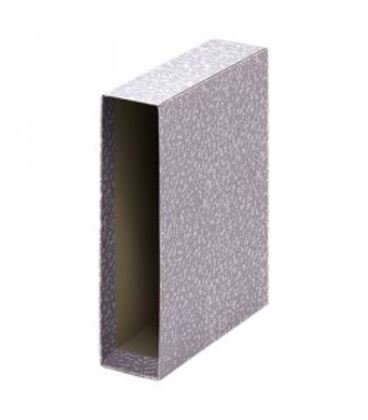 CAJA ARCHIVADOR FOLIO GRIS JASPEADO | 25 UNIDADES | (GRAFOPLAS)