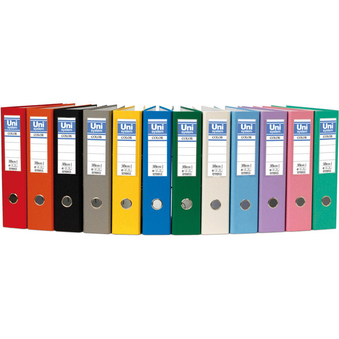 Archivador a4 palanca 65mm carton forrado plastico verde vital