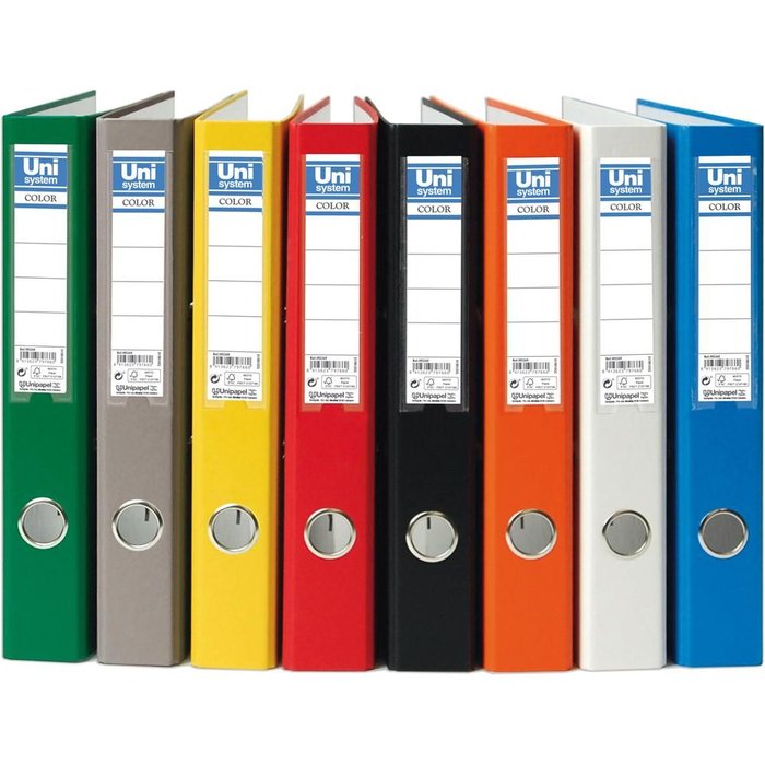 Archivador folio 45 mm 2 anillas azul Unipapel