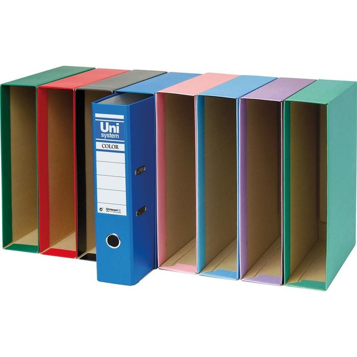 Caja Estuche Archivador Papel 2mm Folio Azul Serena Claro GRAFOPLAS Imagen principal del producto