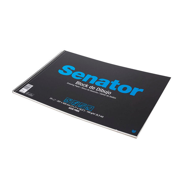 Bloc dibujo espiral senator a3 20h 150g sin recuadro microperforado Imagen principal del producto