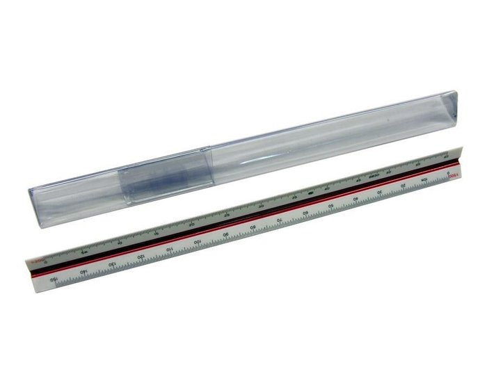ESCALIMETRO ARTES PLASTICO 30CM ESCALA 1 100 200 250 300 40 | 1 UNIDADES | (ARTES) Imagen principal del producto