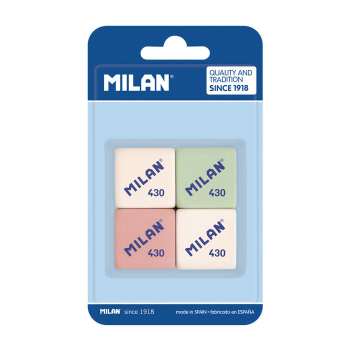 Blister 4 Gomas Milan 430 Imagen principal del producto