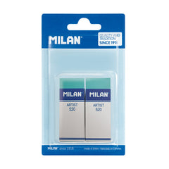 BLISTER 2 GOMAS VERDES ARTIST 520 (NATA) CON FUNDA CARTON Y | MILAN | 1 UNIDAD | 8414034952020