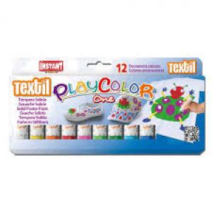 Pintura para Ropa Textil One Estuche 12 Colores Surtidos PLAYCOLOR