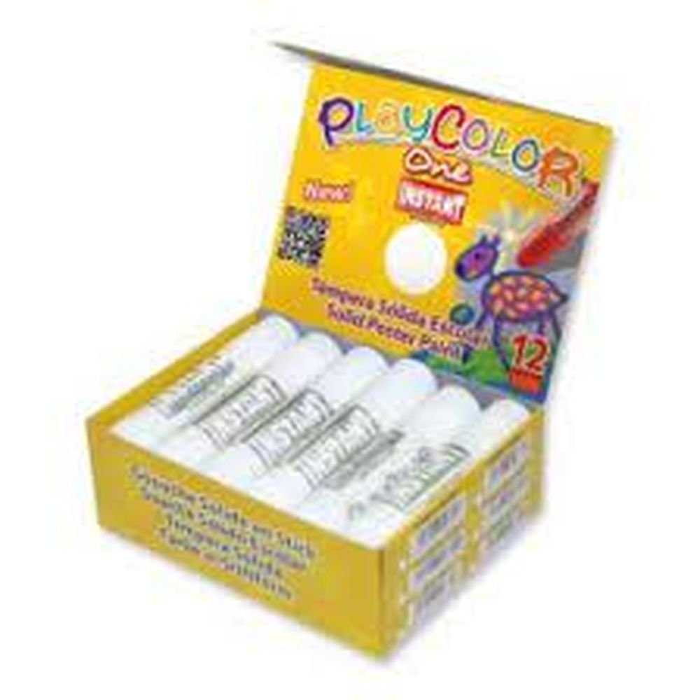 Tempera sólida Playcolor Basic One Blanco INSTANT Imagen principal del producto