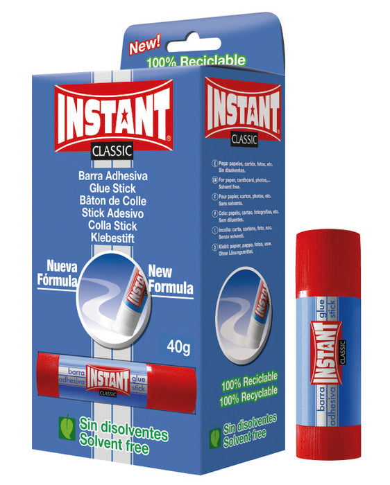 BARRA ADHESIVA 40 GR CLASSIC | 12 UNIDADES | (INSTANT)