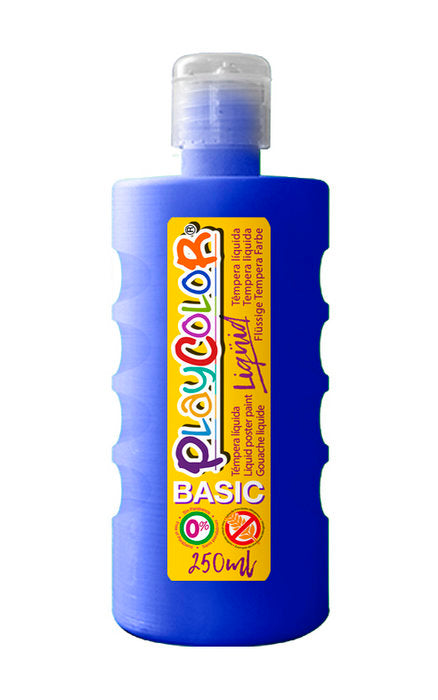 TEMPERA PLAYCOLOR LIQUID BASIC 250 ML AZUL OSCURO | 1 UNIDADES | (INSTANT)