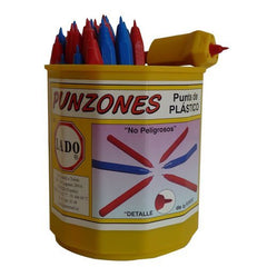 PUNZON LADO PEQUEÑO PUNTA DE PLASTICO 70 PZAS | 70 UNIDADES | (LADO, TECNICAS EDUCATIVAS S,A,)