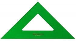 Escuadra 25 cm Faber-Castell sin graduar para dibujo y oficina Imagen principal del producto