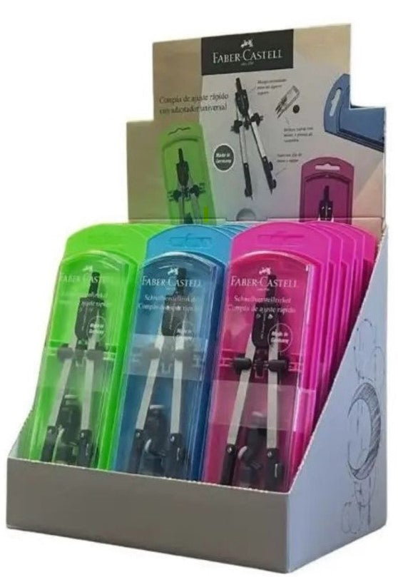 Exp 15 compás con adaptador universal estuche color neón Imagen principal del producto
