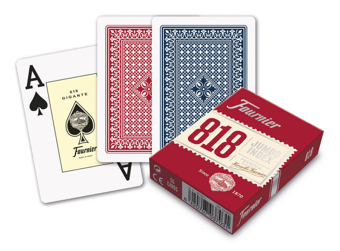 BARAJA Nº 818 POKER INGLES 55 CARTAS | HERACLIO FOURNIER, S,A, | ENVASE 12 UDS. UNIDAD | 38420707037032