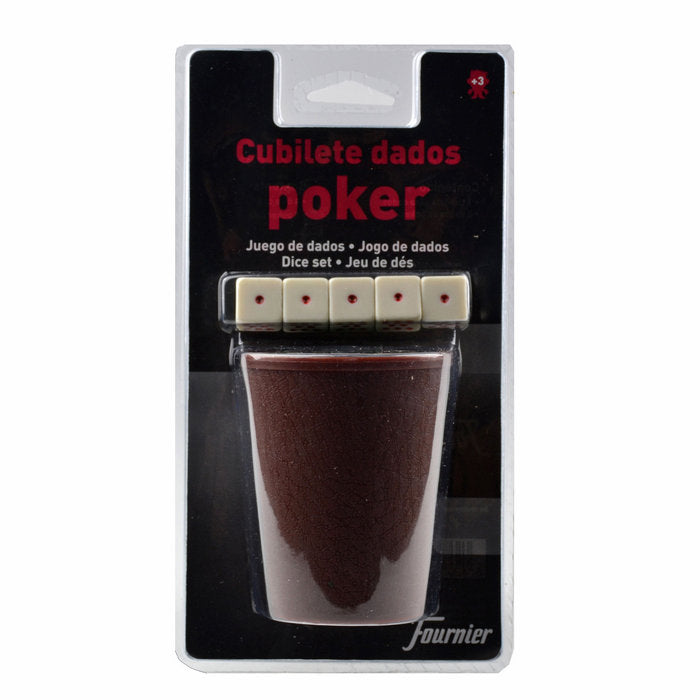 Cubilete Dados Poker Heraclio Fournier Pack 6
