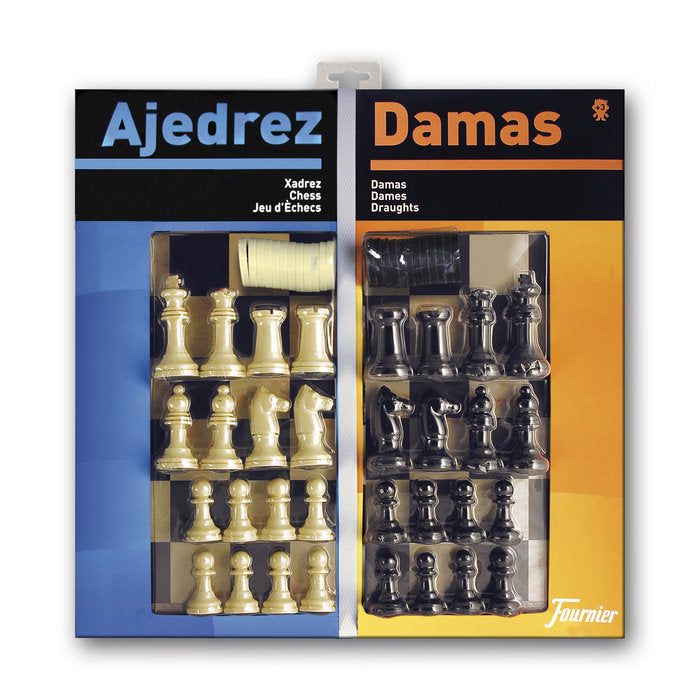 Tablero Ajedrez Damas con Accesorios Heraclio Fournier Imagen principal del producto