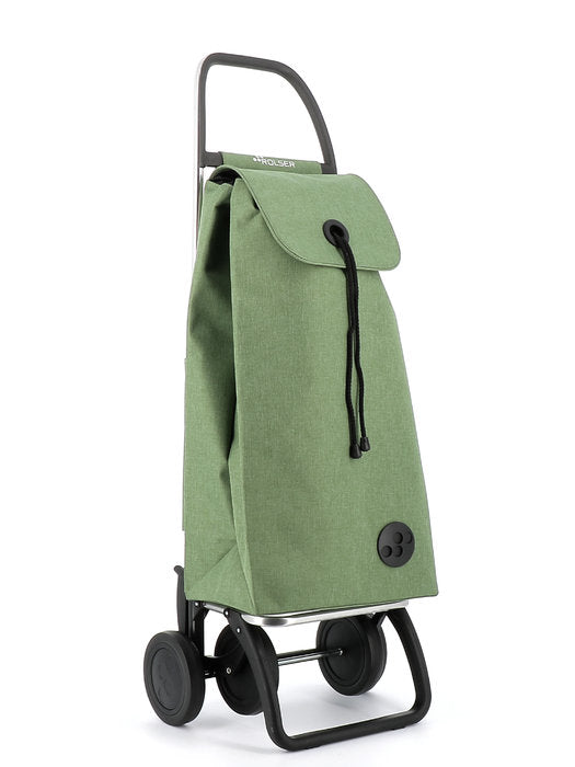 CARRO COMPRA TIPO SACO 4 RUEDAS I-MAX TWEED VERDE | ROLSER Imagen principal del producto