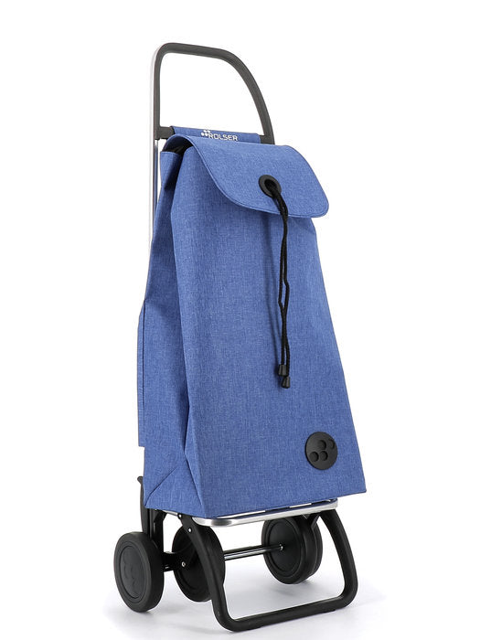CARRO COMPRA TIPO SACO 4 RUEDAS I-MAX TWEED AZUL | ROLSER Imagen principal del producto