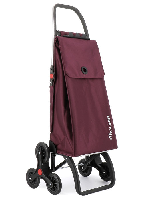 CARRO COMPRA 6 RUEDAS PLEGABLE AKANTO MF BURDEOS | ROLSER Imagen principal del producto