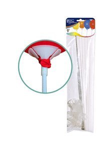 BOLSA 12 VARILLAS Y SOPORTES PARA GLOBOS COLOR BLANCO | GRAN FESTIVAL ,S,A, | ENVASE 24 UDS. UNIDAD | 8421332008403