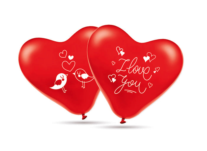 BOLSA 10 GLOBOS 30 CM CORAZON I LOVE YOU | GRAN FESTIVAL ,S,A, | ENVASE 12 UDS. UNIDAD | 8421332506251