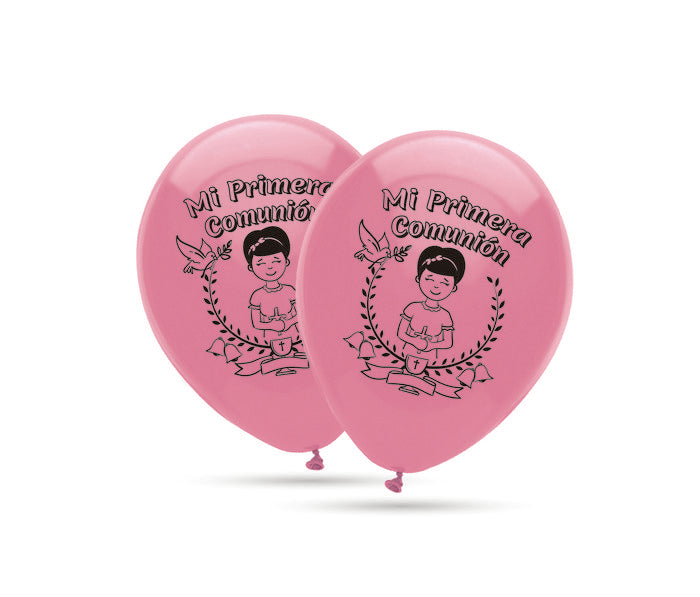 GLOBOS 30 CM Ø BOLSA-SOLAPA 10 UNIDADES COMUNION ROSA PASTE | GRAN FESTIVAL ,S,A, | 1 UNIDAD | 8421332506312