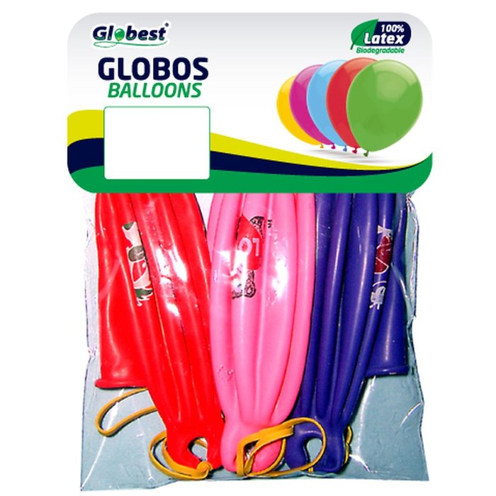 BOLSA SOLAPA 3 GLOBOS PUNCHBALL 45CM IMPRESOS SURT, | GRAN FESTIVAL ,S,A, | ENVASE 12 UDS. UNIDAD | 8421332506411
