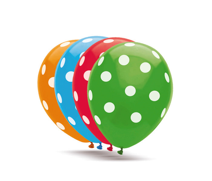 GLOBO 30CM BOLSA SOLAPA 10 UDS LUNARES | GRAN FESTIVAL ,S,A, | ENVASE 12 UDS. UNIDAD | 8421332506640