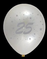 GLOBOS PLATA 28 CM Ø BOLSA-SOLAPA 10 UNIDADES 25 ANIVERSARI | GRAN FESTIVAL ,S,A, | 1 UNIDAD | 8421332506909