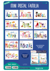 MINI POSTAL FAMILIA (PADRE,MADRE,ABUELO,,,) | ARGUVAL, S,L, | ENVASE 10 UDS. UNIDAD | 8421363395510