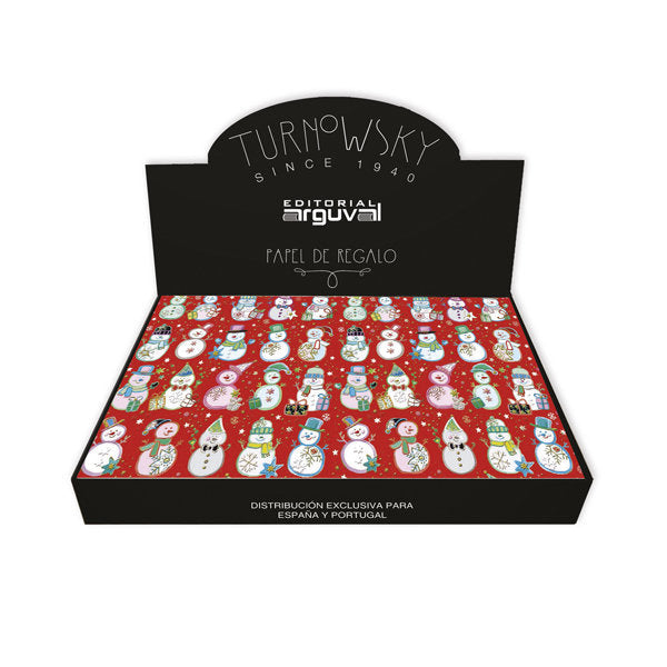EXPOSITOR 100 PLIEGO PAPEL REGALO 50X70 NAVIDAD TURNOWSKY | ARGUVAL, S,L, | ENVASE 100 UDS. UNIDAD | 8421363398054 Imagen principal del producto