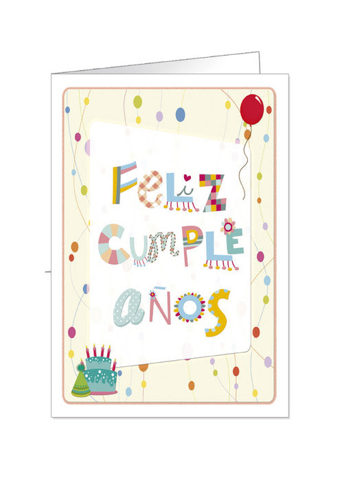 POSTAL MAXI FELIZ CUMPLEAÑOS (34X49) | ARGUVAL, S,L, | 1 UNIDAD | 8421363412286