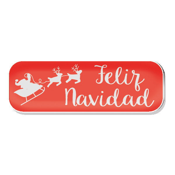 ROLLO 250 ETIQUETAS ROJAS FELIZ NAVIDAD | ARGUVAL, S,L, | 1 UNIDAD | 8421363412439