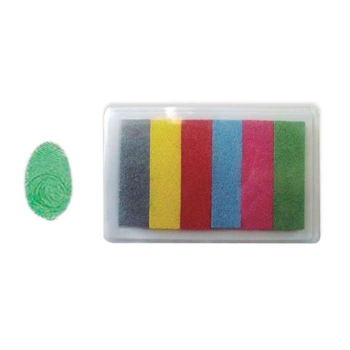 Tampon huellas 6 colores ARGUVAL Imagen principal del producto