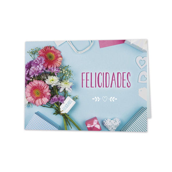 MINI CARD FELICIDADES | ARGUVAL, S,L, | ENVASE 25 UDS. UNIDAD | 8421363445697