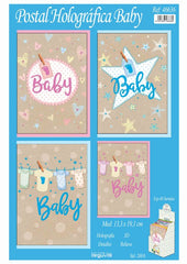 POSTAL HOLOGRAFICA BABY 48 UNIDADES SURTIDAS | ARGUVAL, S,L, | ENVASE 48 UDS. UNIDAD | 8421363466364