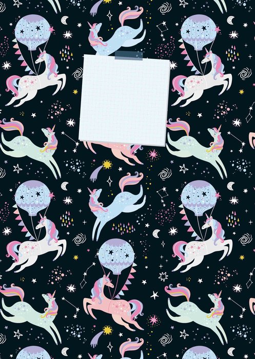Cuaderno A6 Unicornios 64 Hojas Lisas Arguval