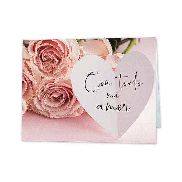 TARJETA MINI CARD CON TODO MI AMOR | ARGUVAL, S,L, | ENVASE 25 UDS. UNIDAD | 8421363471658