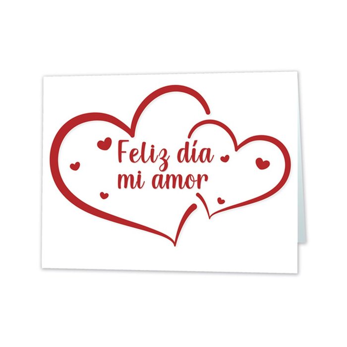 EXPOSITOR 25 TARJETAS MINI CARD FELIZ DIA MI AMOR 90X66 MM | ARGUVAL, S,L, | ENVASE 25 UDS. UNIDAD | 8421363471665