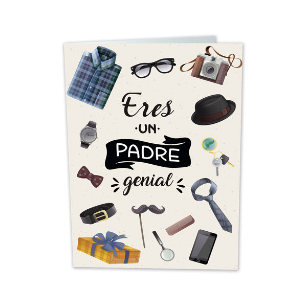 POSTAL ERES UN PADRE GENIAL | ARGUVAL, S,L, | ENVASE 10 UDS. UNIDAD | 8421363472891