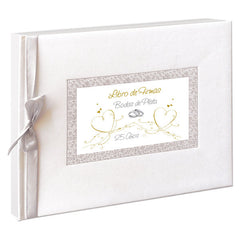 LIBRO DE FIRMAS BODAS PLATA CORAZONES | ARGUVAL, S,L, | 1 UNIDAD | 8421363473881