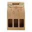 BOLSA BOTELLAS TRIPLE CARTON NAVIDAD MARRON | ARGUVAL, S,L, | ENVASE 12 UDS. UNIDAD | 8421363475304